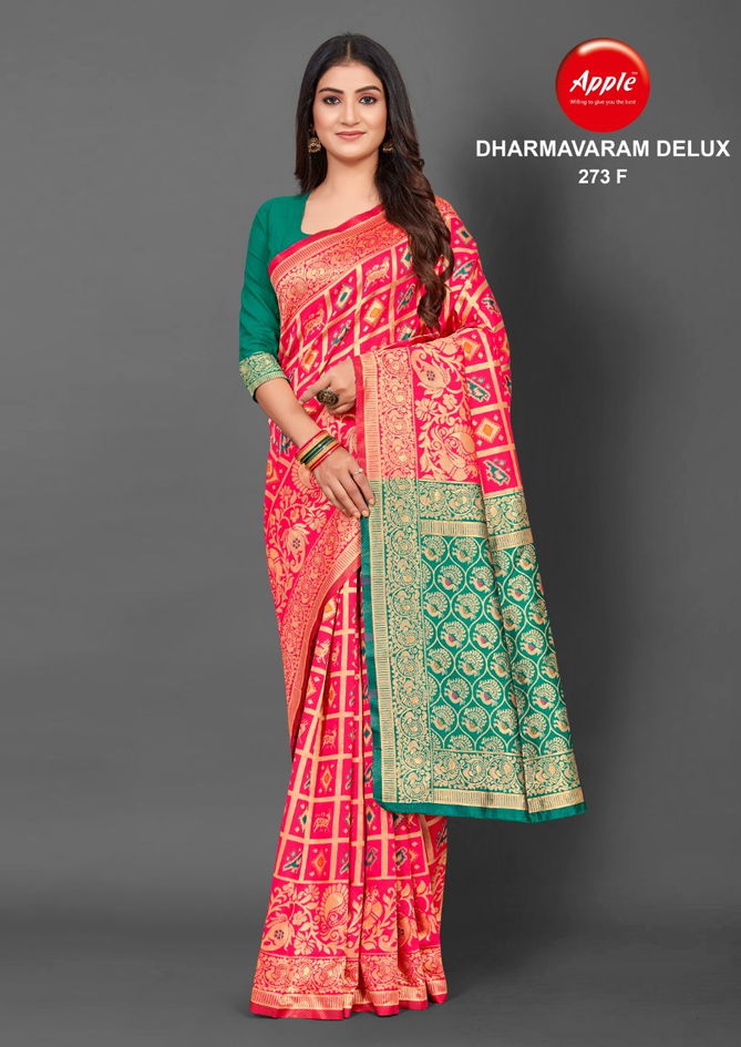 Apple Dharmavarm Delux 273 Regular Wear Wholesale Printed Designer Sarees


